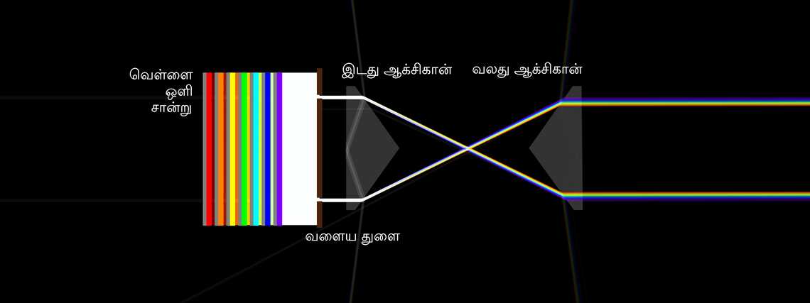 வானவில் வளையத்தை உருவாக்கும் ஆக்சிகான்களின் இணை
